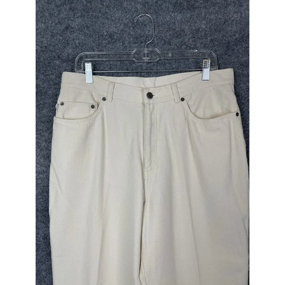 Lauren Jeans Co.‎ Women's Size 14 Cream Off Ivory Relaxed Ankle